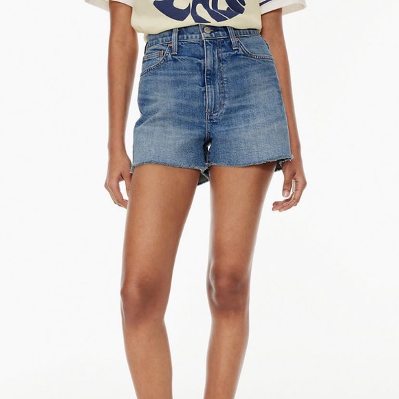 NWT Aritzia Denim Forum The Arlo ‘50s Short Size 28 5 Yrs Bleu With Love - Picture 1 of 6